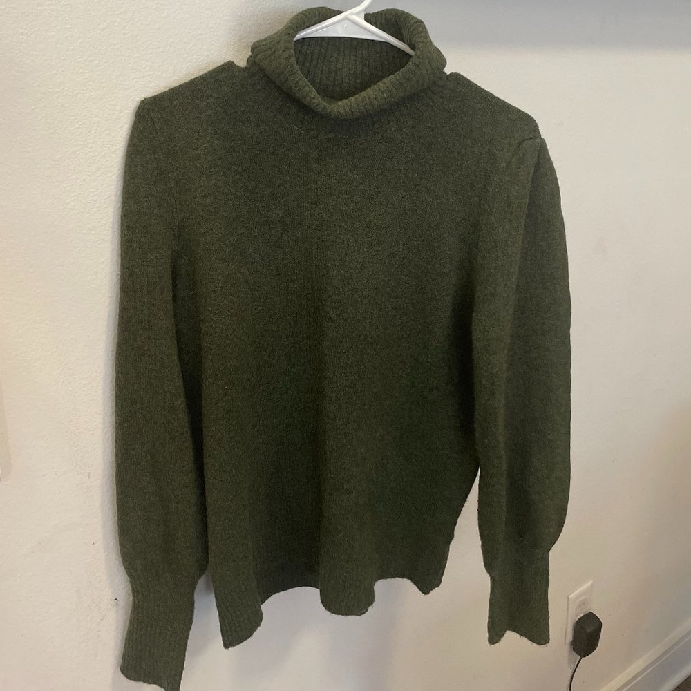 J.Crew Green Turtleneck